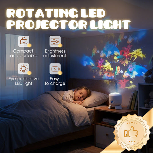 🥳HEISSER SALE 2026🥳💞50.000+ VERKAUFT! Rotierender LED-Projektor mit dynamischem Lichteffekt