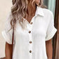 👗 50% RABATT! ☀️ Damen-Freizeitkleidhemd – Kurze Ärmel, Knöpfe & Tasche – Leicht & lässig – perfekt für Sommer, Strand oder Alltag 🌿🌸✨