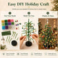 🎄✨ DIY Perlen-Weihnachtsbaum-Set – 🎅 Gestalten Sie Ihre eigene funkelnde Weihnachtsdekoration